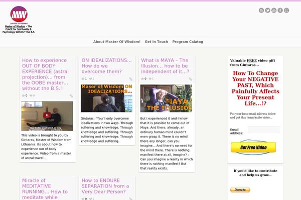 masterofwisdom.com site used Wp_pinfinity5-v1.5