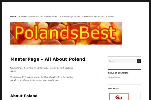 Twenty Sixteen theme site design template sample