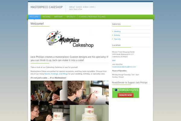 Green One theme site design template sample