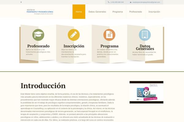 masterpsicologiaclinicaysalud.es site used Milagro