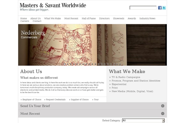 North theme site design template sample