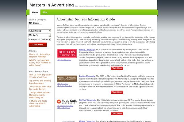 Green-thesis theme site design template sample