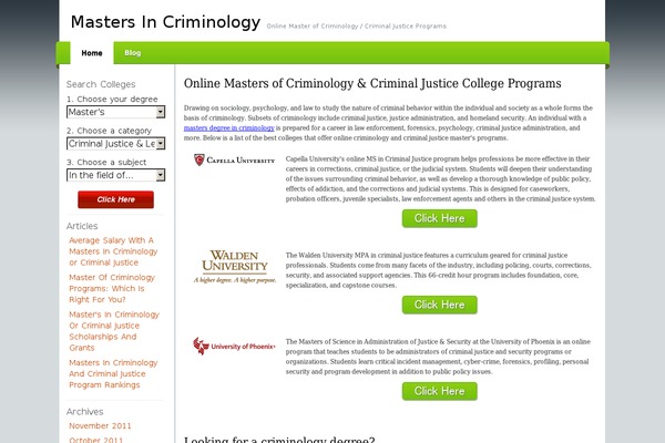 Green-thesis theme site design template sample