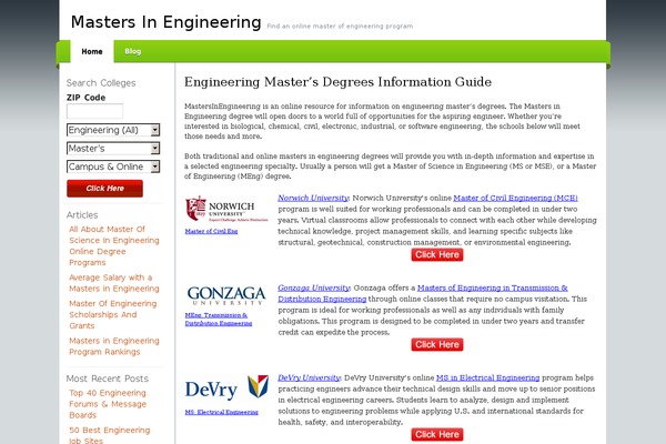 Green-thesis theme site design template sample