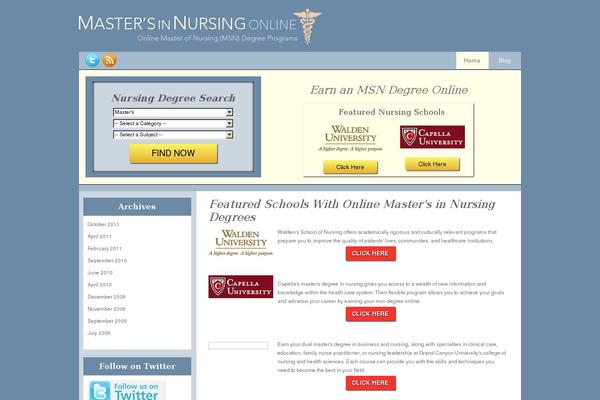 mastersinnursingonline.com site used Mino