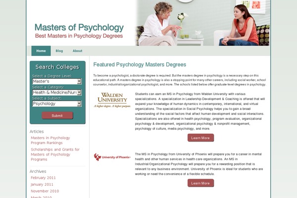 Green-thesis theme site design template sample
