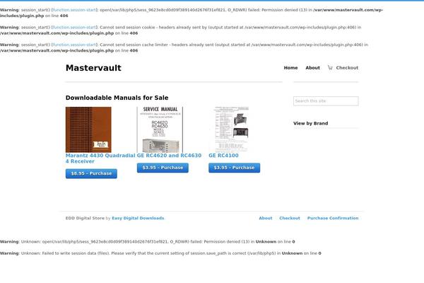 mastervault.com site used Digital-store