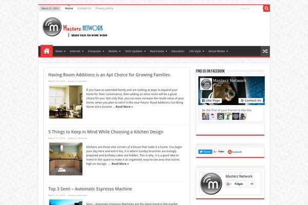 Editorial theme site design template sample