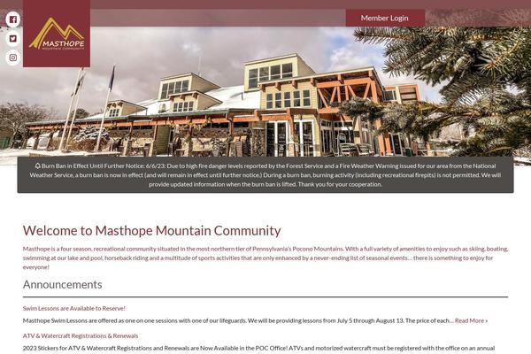 masthope.org site used Frontsteps-keystone