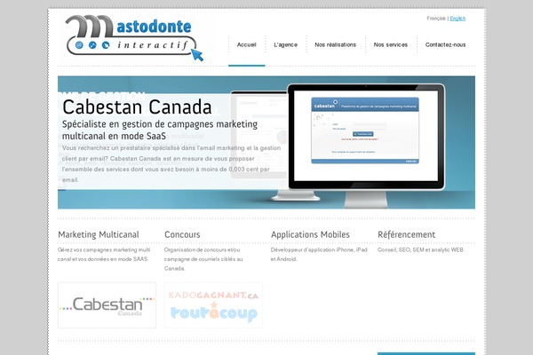 mastodonte-interactif.com site used Dchild