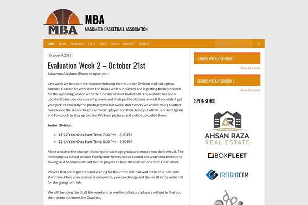 Rookie theme site design template sample