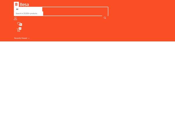 Besa theme site design template sample