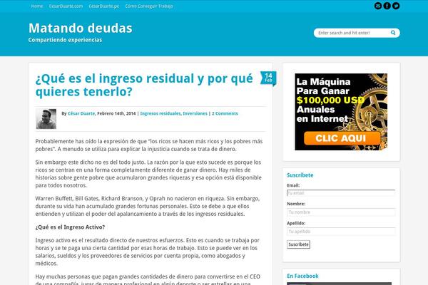 matandodeudas.com site used Chameleon Pro