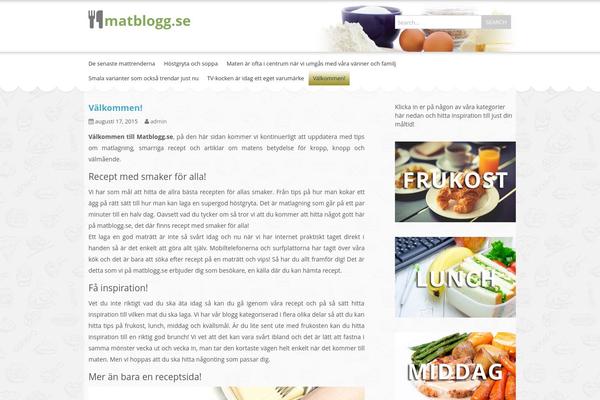 Food & Cook theme site design template sample