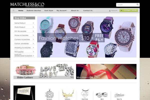 matchlessstore.com.au site used Woostore2