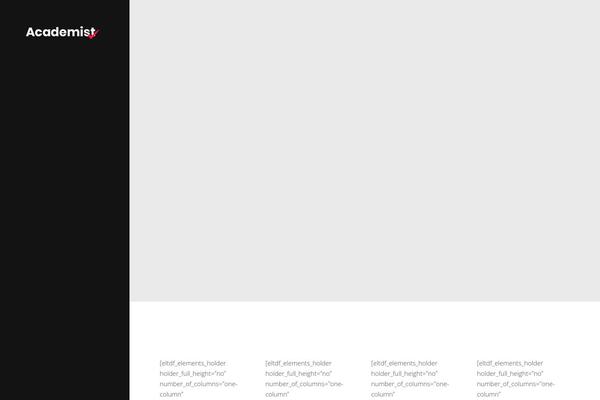 Academist theme site design template sample