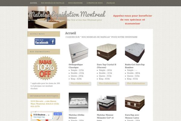 Fabric theme site design template sample