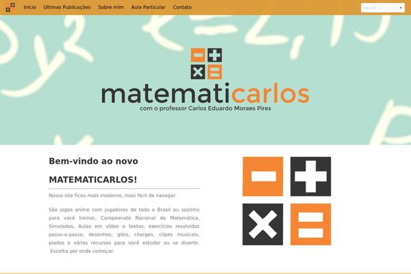 Tesseract theme site design template sample