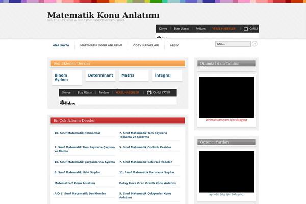 Continuum theme site design template sample