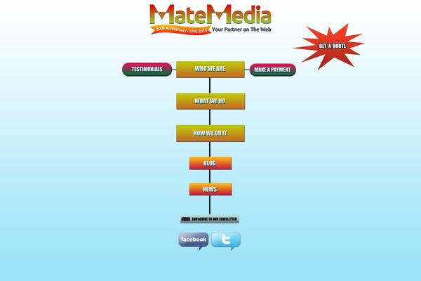 Flat theme site design template sample