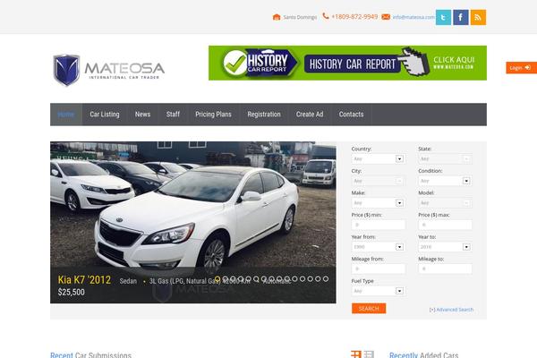 Cardealer theme site design template sample