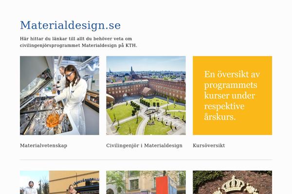 Material theme site design template sample