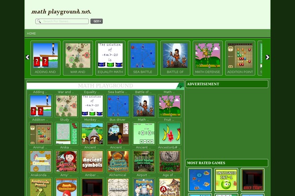 FunGames theme site design template sample