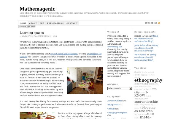 Thesis 1.6 theme site design template sample