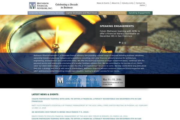 Matheson theme site design template sample