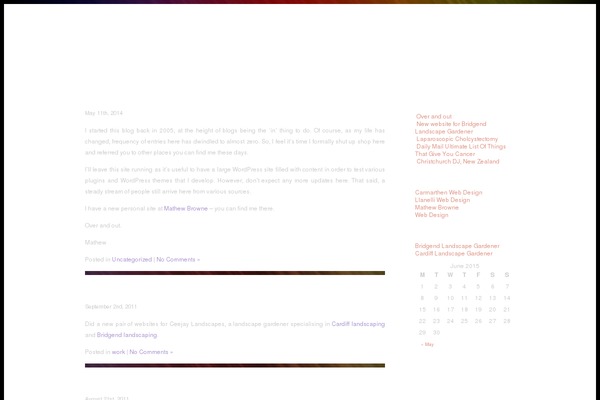 Acidrain theme site design template sample