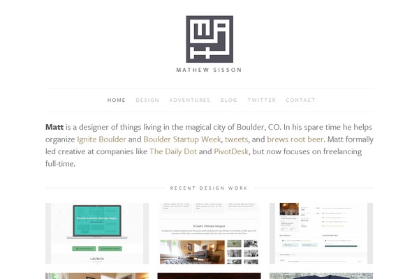 Slate theme site design template sample