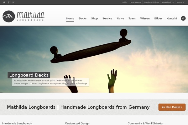 mathilda-longboards.de site used Flexform