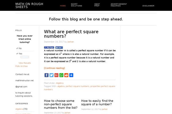 Site using WP QuickLaTeX plugin