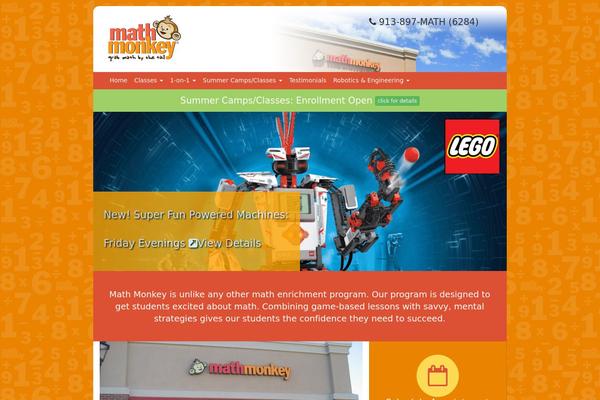 Math theme site design template sample