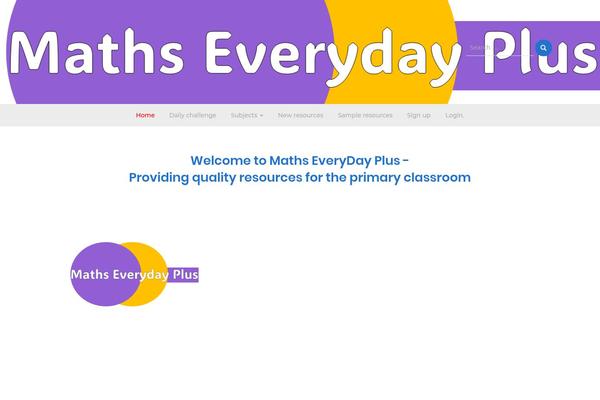 mathseveryday.com site used Bootstrap Blog