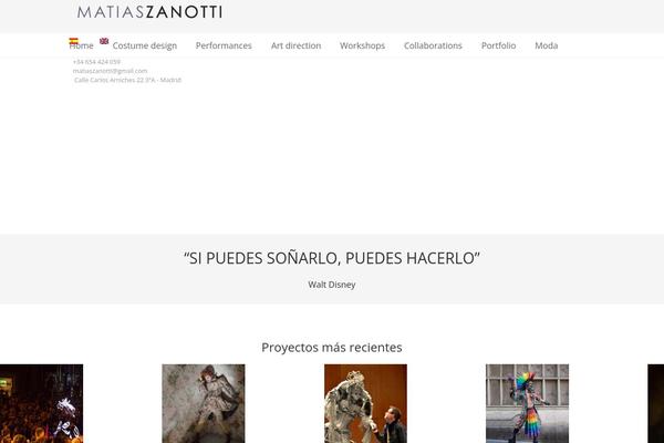 Impreza theme site design template sample