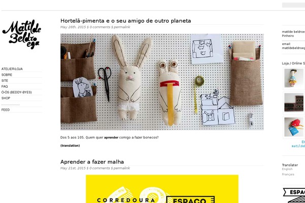 Oulipo theme site design template sample