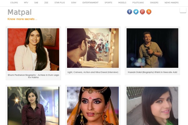 Default Mag theme site design template sample