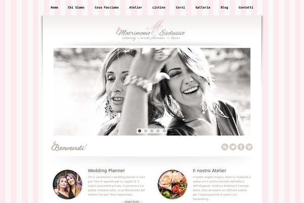Marriage theme site design template sample