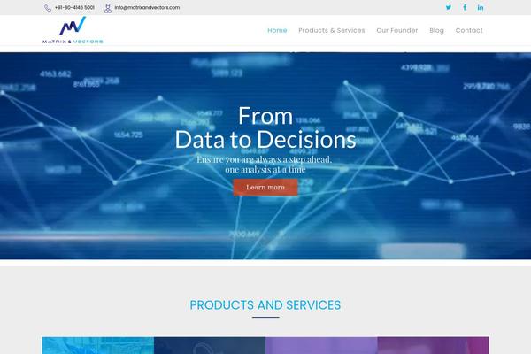 matrix theme site design template sample