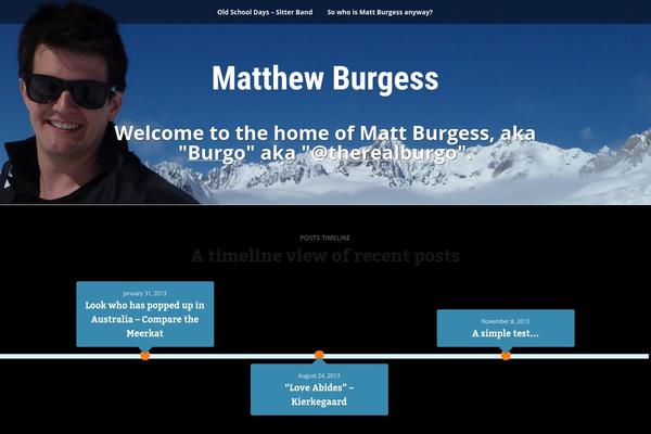 The One Pager theme site design template sample