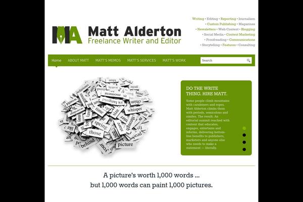 Blackbird theme site design template sample