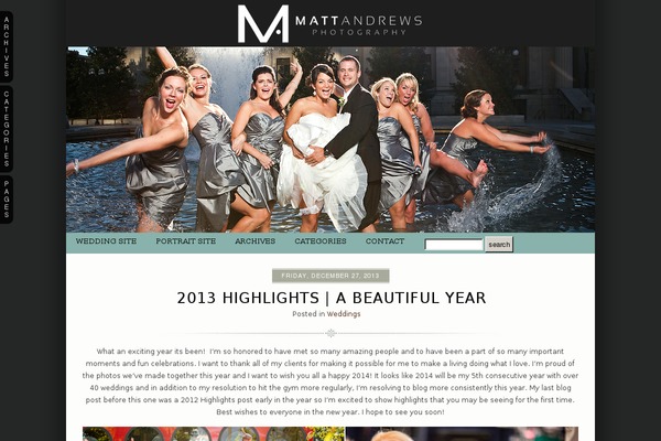 Prophoto4 theme site design template sample