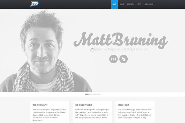 Radius theme site design template sample