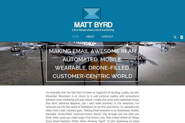 mattbyrd.com site used Leef