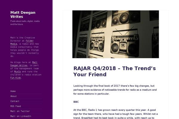 The Voux theme site design template sample