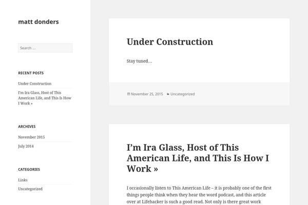 Tempo theme site design template sample