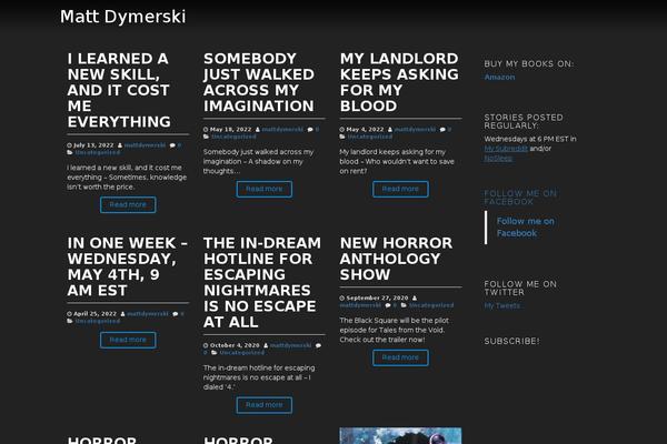 mattdymerski.com site used Eleganto