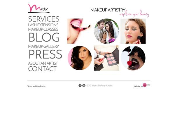 Matte theme site design template sample