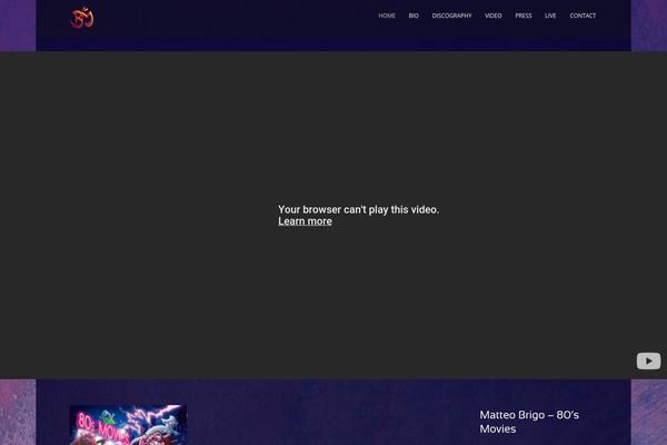 matteobrigo.com site used Musicclub-v1-06